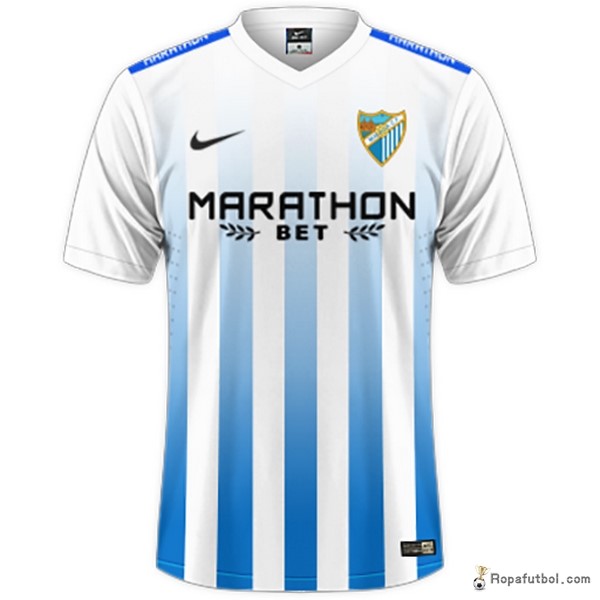 Camiseta Málaga CF Replica Primera Ropa 2016/17 Blanco